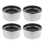 [US Warehouse] 4 PCS 8 Lug Chrome Wheel Center Hub Caps Nut Covers for Ford Truck Van